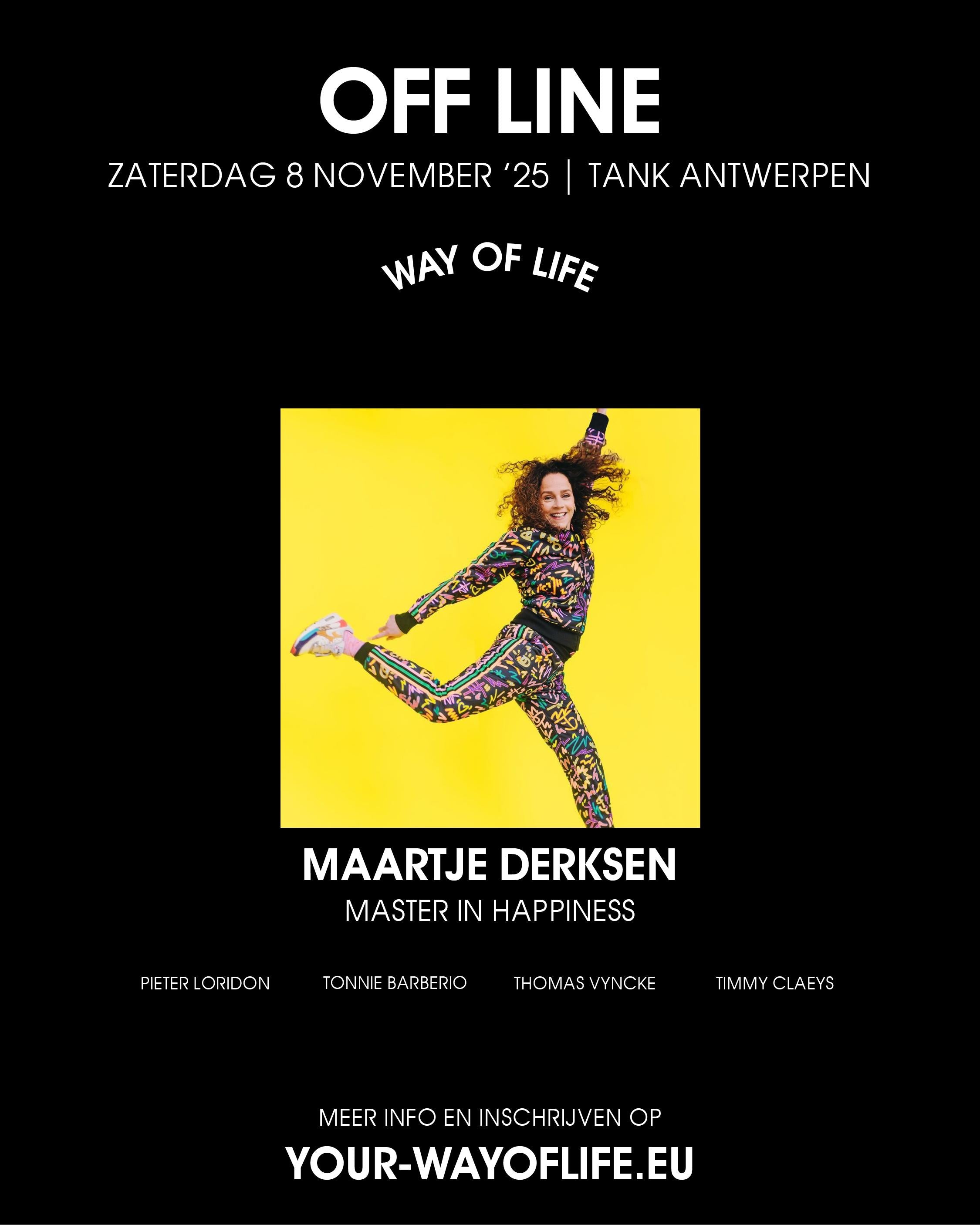 LOVE LIFE OFFLINE EVENT - 8 november 2025 - Tank Antwerpen