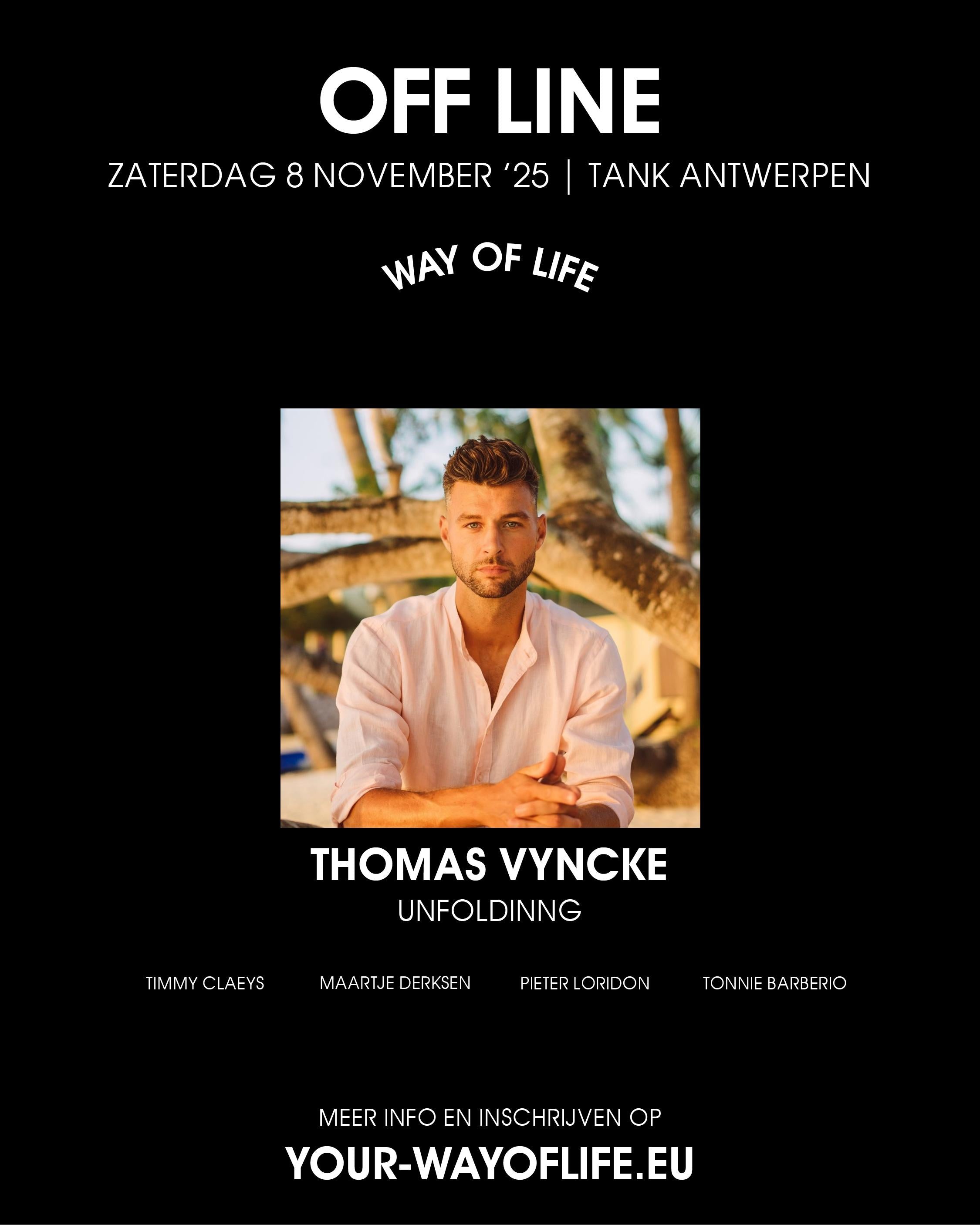 LOVE LIFE OFFLINE EVENT - 8 november 2025 - Tank Antwerpen