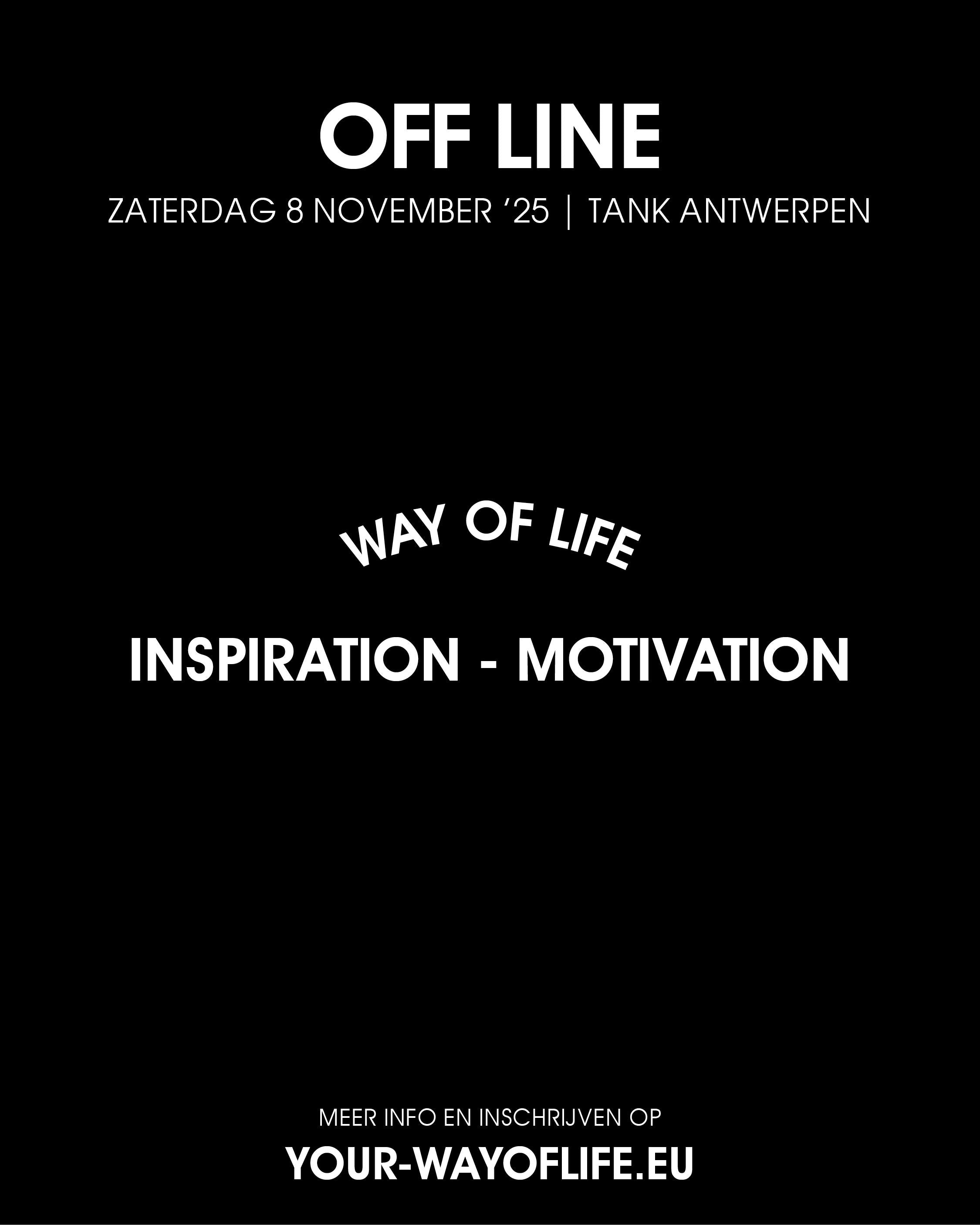 LOVE LIFE OFFLINE EVENT - 8 november 2025 - Tank Antwerpen