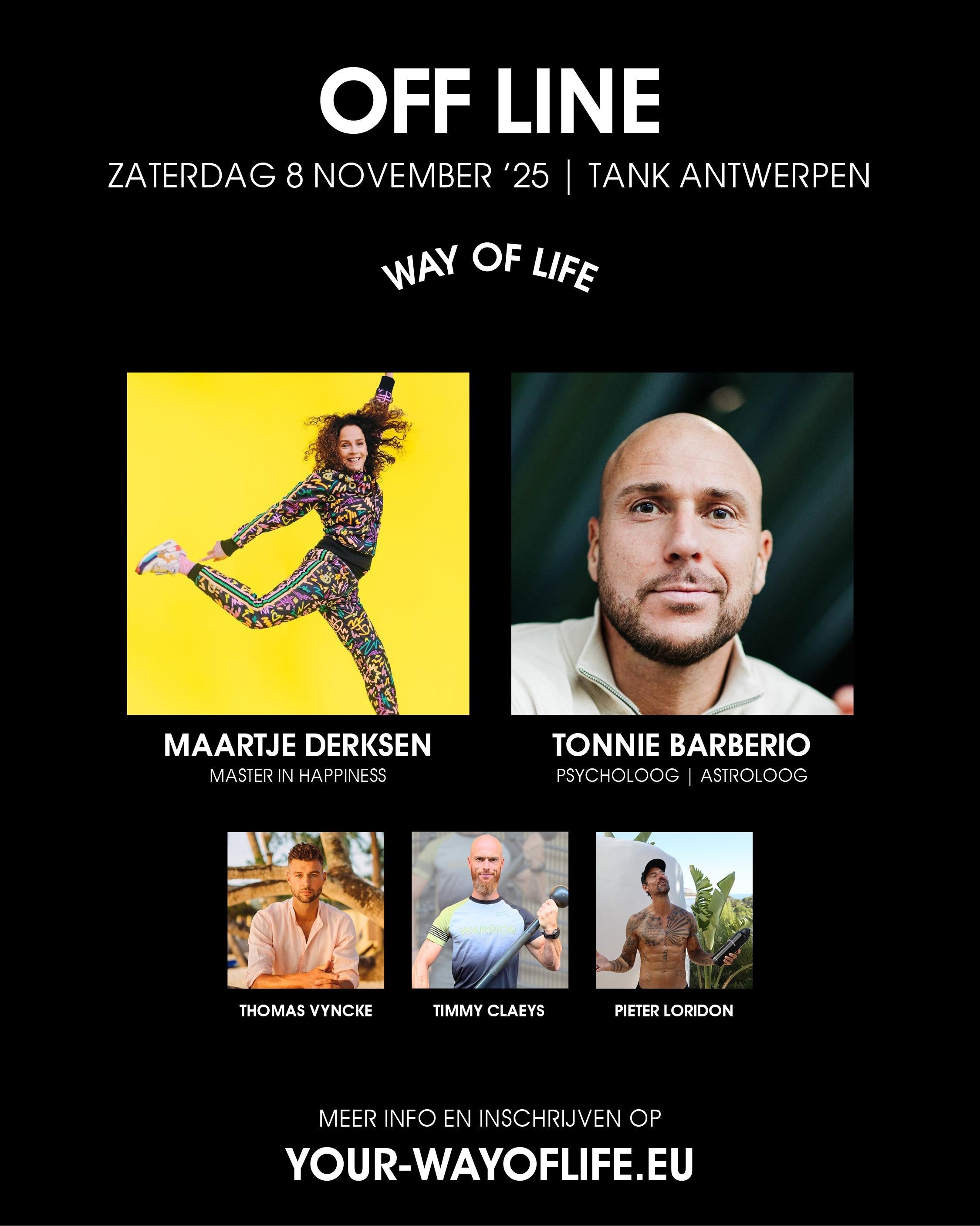 LOVE LIFE OFFLINE EVENT - 8 november 2025 - Tank Antwerpen
